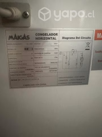 Congeladora maigas 99lts