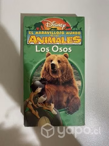 VHS DISNEY el maravilloso mundo de los animales"