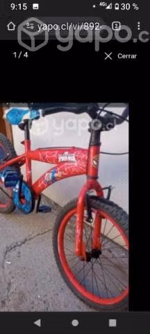 Bicicleta lahsen spiderman aro 20 - Imagen 2