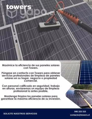 Limpieza de paneles solares