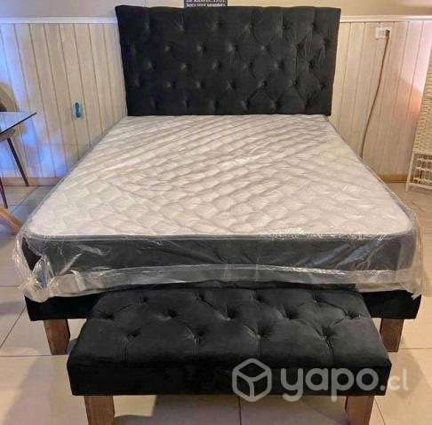 Hermosa Cama estilo Capitoné - Imagen 2