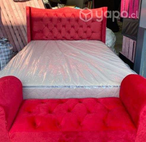 Hermosa Cama estilo Capitoné - Imagen 3