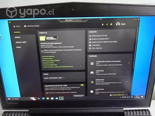 Notebook Gamer Lenovo Legion y520 modificado