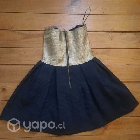 Vestido de fiesta dorado - Imagen 2