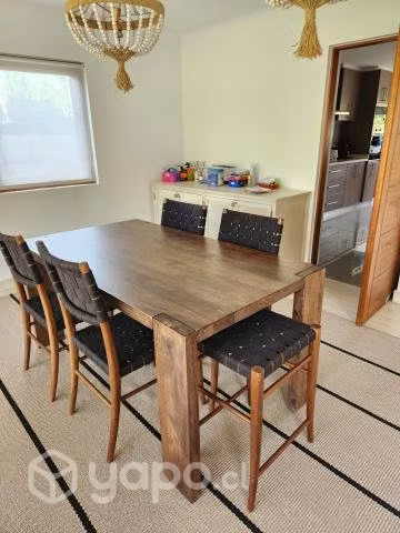 Comedor de nogal 6 personas