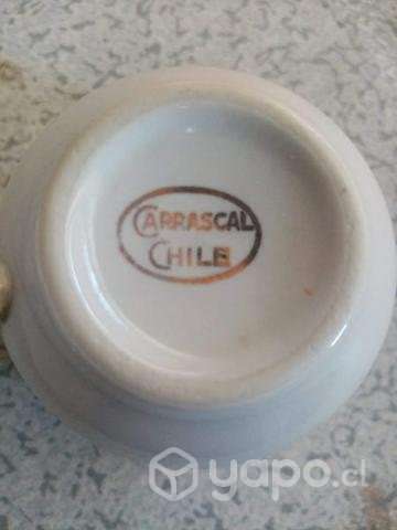 Juego café loza antiguo valor conversable - Imagen 2