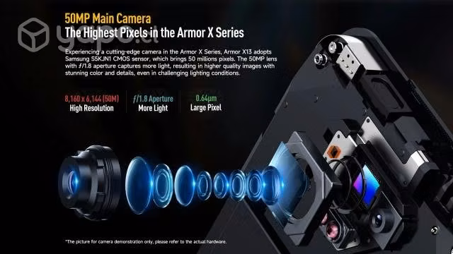 Ulefone-teléfono inteligente Power Armor X13 resis