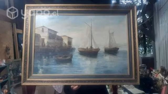 Pintura óleo sobre lienzo Antiguo