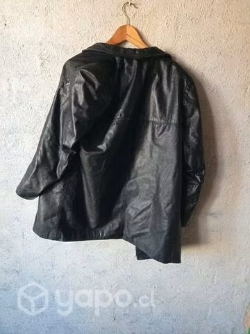 Casaca de cuero negro Dagorret - Imagen 2
