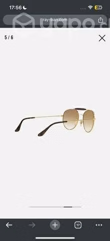 Lentes de mujer Ray Ban tipo aviador Originales, - Imagen 3