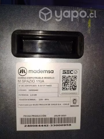 Horno eléctrico Mademsa