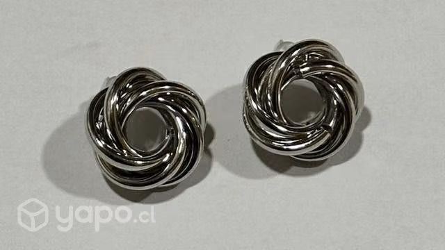 Aros de fantasía plateados