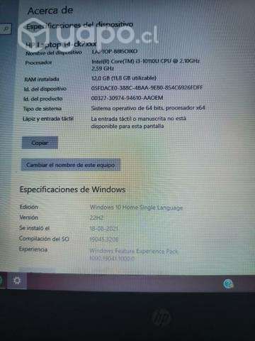 Notebook HP 14-ck2 mejorado con uso oficina - Imagen 2