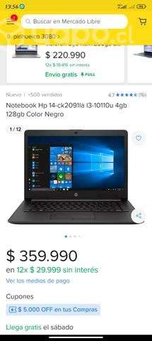 Notebook HP 14-ck2 mejorado con uso oficina - Imagen 5