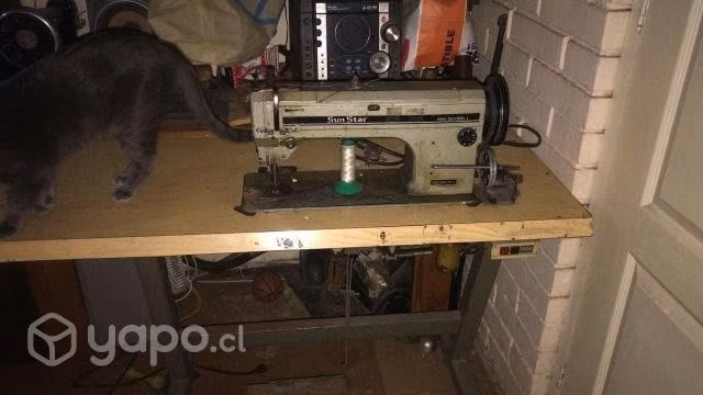 Maquina de coser doble arrastre