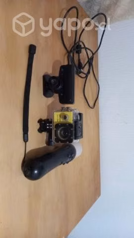 Cámara go pro y cámara original, control vendido