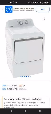 Secadora a gas Mabe 20k