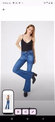 Jeans Amalia flare talla 40
