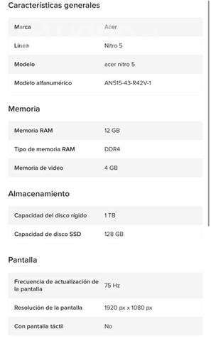 Acer nitro 5 - Imagen 5