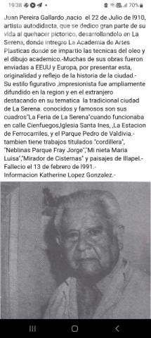 Cuadro Oleo Juan Pereira . - Imagen 3