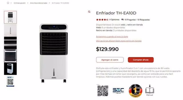 Enfriador Thomas nuevo sellado