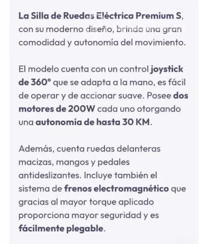 Silla de rueda eléctrica