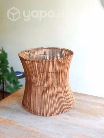 Pantalal lámpara de mimbre