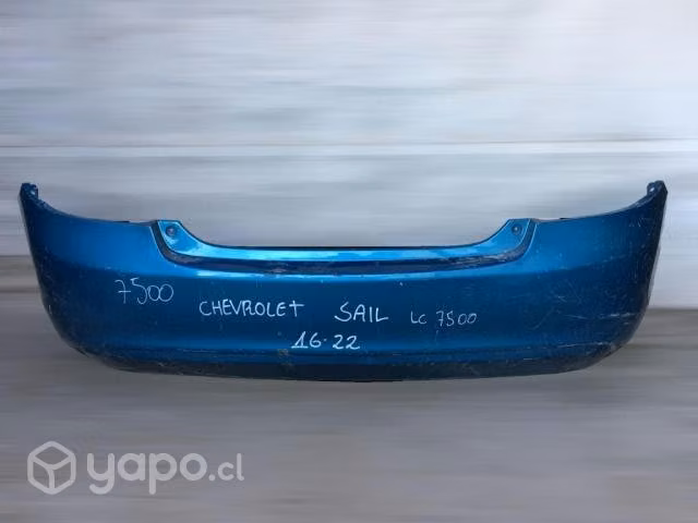 Parachoque trasero chevrolet sail 2016-2022