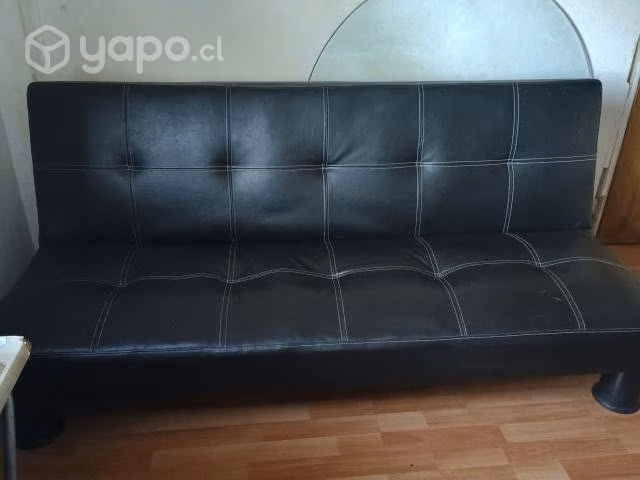 Futón sofá cama eco cuero - Imagen 3