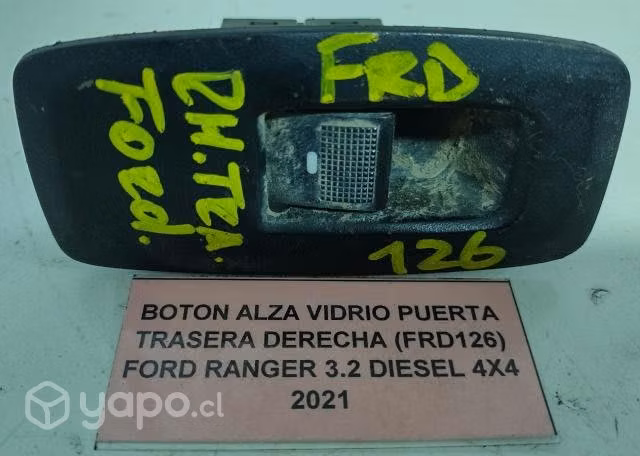 Boton Alza Vidrio Pta tras der Ford Ranger 2021