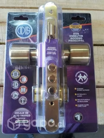 Cerradura Embutir Odis 205 Acceso Bronce Satinado