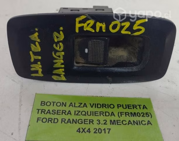 Boton AlzaVidrio Pta tras izq Ford Ranger 3.2 2017