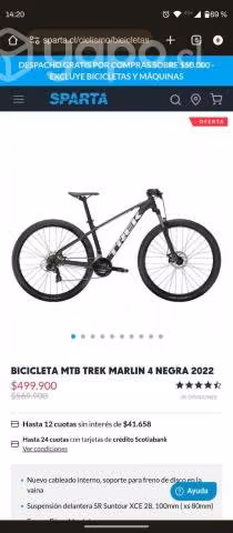 Bicicleta mtb trek marlin 4 2022 - Imagen 4