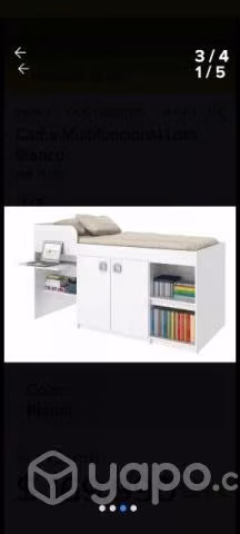 Cama Lolo multifuncional Blanca
