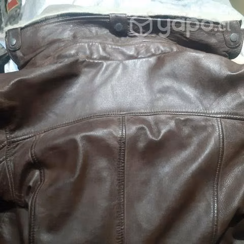 Chaqueta de cuero café nueva Ferruch