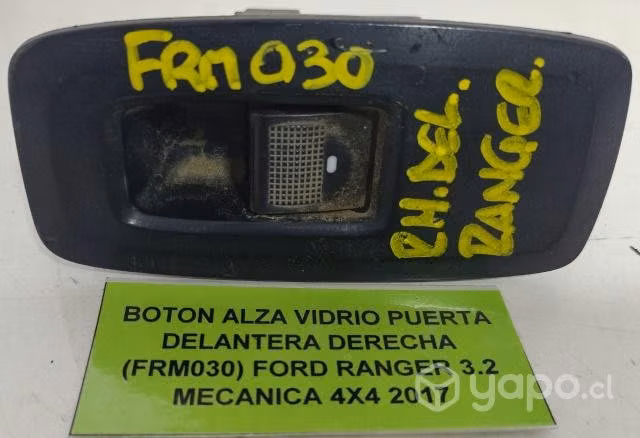 Boton Alza Vidrio Pta del der Ford Ranger mec 2017