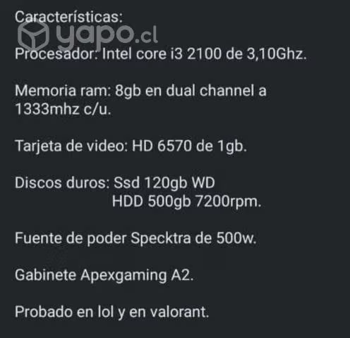 Pc en buen estado