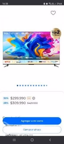 Tv Android tv 50" tcl
