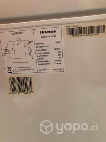 Congeladora hisense