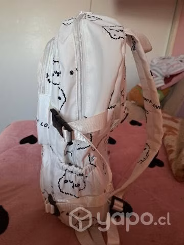 Mochila blanca kawaii