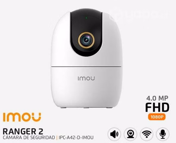 Pt imou 360° 4mp ip wi-fi ranger 2 3.6mm ir10