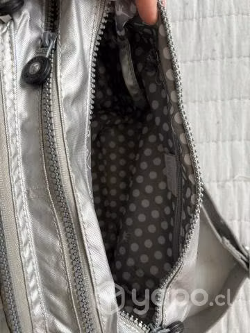 Cartera kipling plateada - Imagen 2