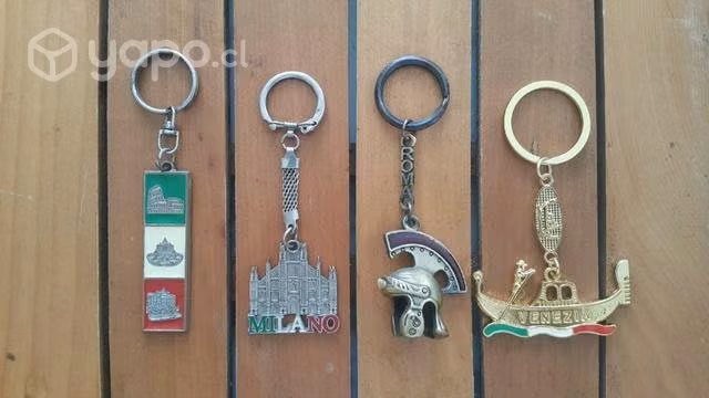 Colección de 4 Llaveros de Italia