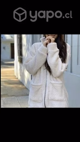 Chaqueta larga peludito talla única