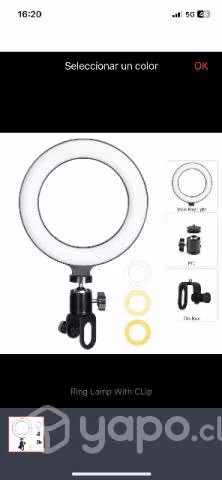 Anillo/ Aro de luz LED redonda de 17cms nuevo - Imagen 5