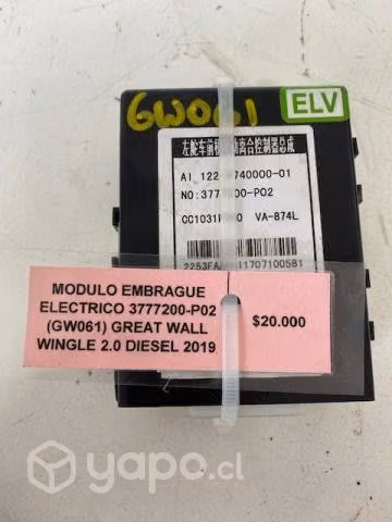 Modulo 3777200-P02 (GW061) Great Wall Wingle 2019