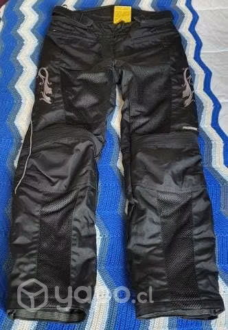 Pantalón motoquero mujer