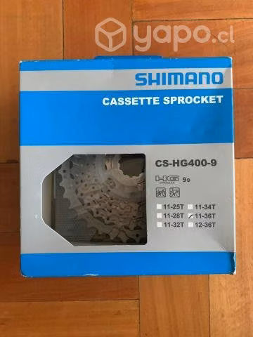 Cassette/Piñon Shimano 9v 11-36T