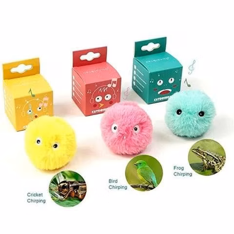 Pelota Interactiva Para Gatos Con Sonido