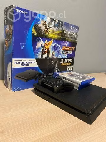 PS4 500GB (1mando+5 juegos) - Imagen 3
